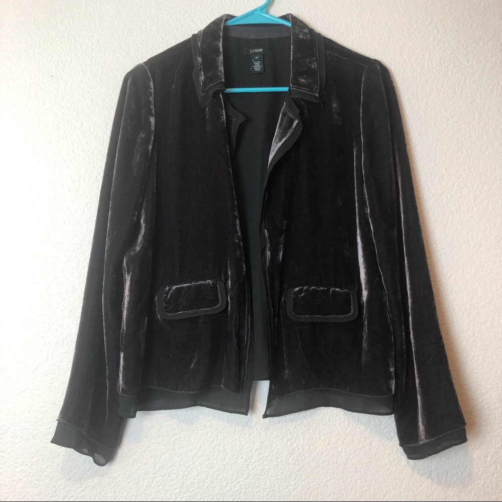 J.Crew Velvet Lightweight Blazer sz 8P